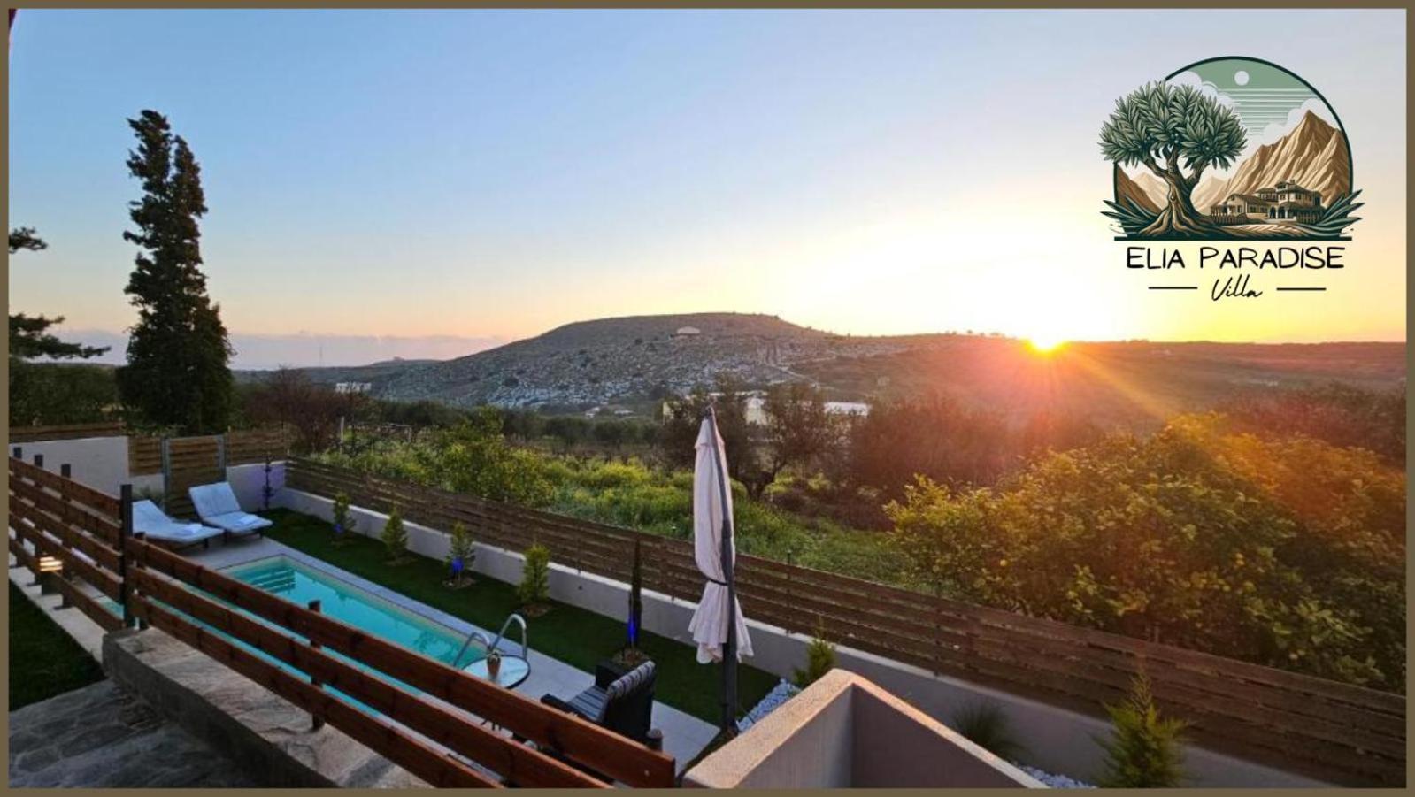 Elia Paradise Villa With Private Pool Héraklion Extérieur photo